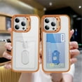 Wallet Clear Case for iPhone 16 Pro Max, with Card Holder Builtin