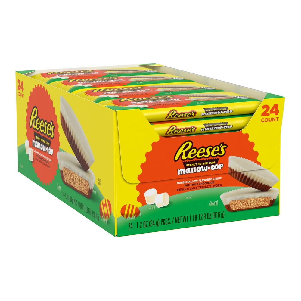REESE'S, MallowTop Milk Chocolate and Marshmallow flavored white crème