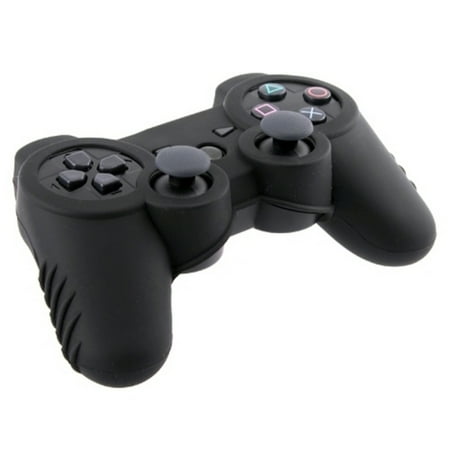 Insten Black Soft Silicone Skin Case (2 Pack) For Sony PS3 Controller