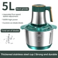 thumbnail image 1 of Electric Meat Grinders, 5L Food Processor, Stainless Steel Multifunctional Vegetable Slicer, Kitchen Chopper & Mixer, 1 of 9