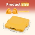 thumbnail image 2 of Sutowe Silicone Microwave Sandwich Maker Uniform Heating Microwave Toast Baking Pan Non Stick Toastie Maker Easy to Access for Home, 2 of 8