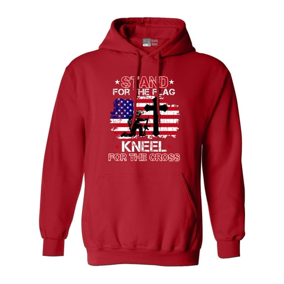 Stand For The Flag Kneel For The Cross Soldier Flag DT Sweatshirt Hoodie