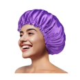 thumbnail image 1 of wonima11 Silky Satin Bonnet for Sleeping, Hair Bonnet for Women and Men, Adjustable Sleep Bonnet for Curly Hair, Purple, Medium, 1 of 1