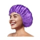 thumbnail image 1 of wonima11 Silky Satin Bonnet for Sleeping, Hair Bonnet for Women and Men, Adjustable Sleep Bonnet for Curly Hair, Purple, Large, 1 of 1