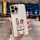 thumbnail image 1 of Funda con soporte plegable 3D para iphone, carcasa galvanizada a prueba de golpes para modelos 14, 13, 12, 11 Pro Max, XR, XS, 6, 7, 8 Plus, SE 2022, 14Plus Fivean unisex, 1 of 2