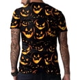 thumbnail image 2 of Men's Halloween T-Shirts 3D Skull Print Short Sleeve T-Shirt Casual Round Neck Novelty Street Fashion Shirts, 2 of 7