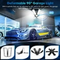 thumbnail image 3 of Luces LED de garaje TANBABY 150W 15000LM 6500K con 6+1 paneles, 3 of 9
