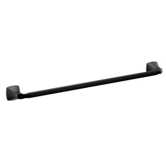 Moen YB5124BL Voss 24" Towel Bar - Black