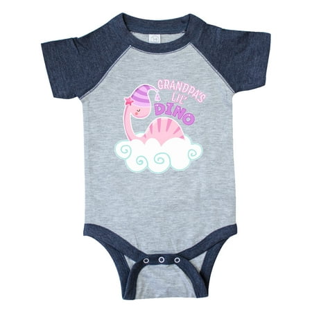 

Inktastic Grandpa s Lil Dino with Cute Pink Baby Dinosaur Gift Baby Boy or Baby Girl Bodysuit