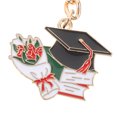 thumbnail image 3 of abbageba 2Pcs Graduation Keychain Bachelor Cap Keyrings Backpack Hanging Charm Graduation Season Gift, 3 of 5