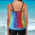 thumbnail image 7 of ibiyuan Plus Size Swimsuit Womens 2 Piece Tummy Control Bathing Suits Flowy Swim Tops with Boy Shorts Floral Dress Plus Size Swimsuit for Women,Yellow, 7 of 7