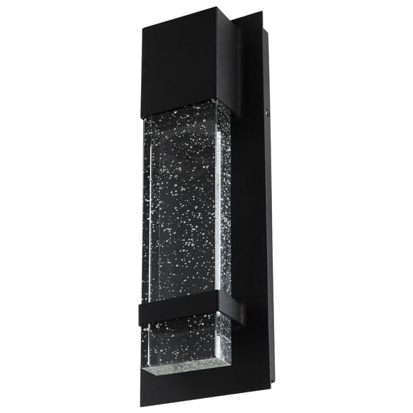 Ciata Modern Wall Sconce Matte Black Finish Integrated LED Bubble Glass