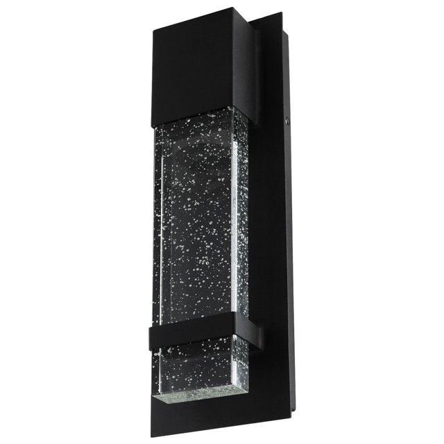 Ciata Modern Wall Sconce Matte Black Finish Integrated LED Bubble Glass