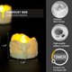 thumbnail image 2 of Luces de té sin llama con temporizadores, 12 paquetes de pequeñas luces de té LED parpadeantes que funcionan con pilas para decoración de bodas, chaqueta navideña al aire libre luz blanca cálida, 2 of 5