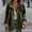 Army Green, variant on Women Autumn And Winter Casual Solid Color Lapel Buttoned Long Sleeve Patchwork Jacket Slim Fit Wool Coat Women Blend Winter Jackets Women Car Coat Women Wool Seamless Wool Winter Jackets Women Lady