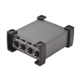 thumbnail image 1 of Passive 4 Channels Passive DI-Box Unit Hum Eliminator 1/4'' instrument Direct Box to XLR Professional Impedance Transform Audio Isolator DI Direct Box for Touring and Live, 1 of 6