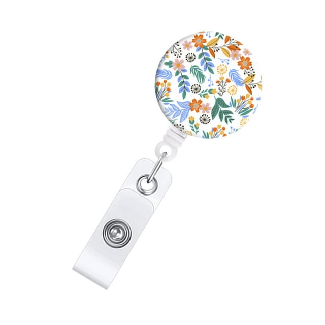 Porta credencial retráctil, clip para credencial de identificación, lindo con clip de , clips para credencial de enfermería para enfermeras, estilo A