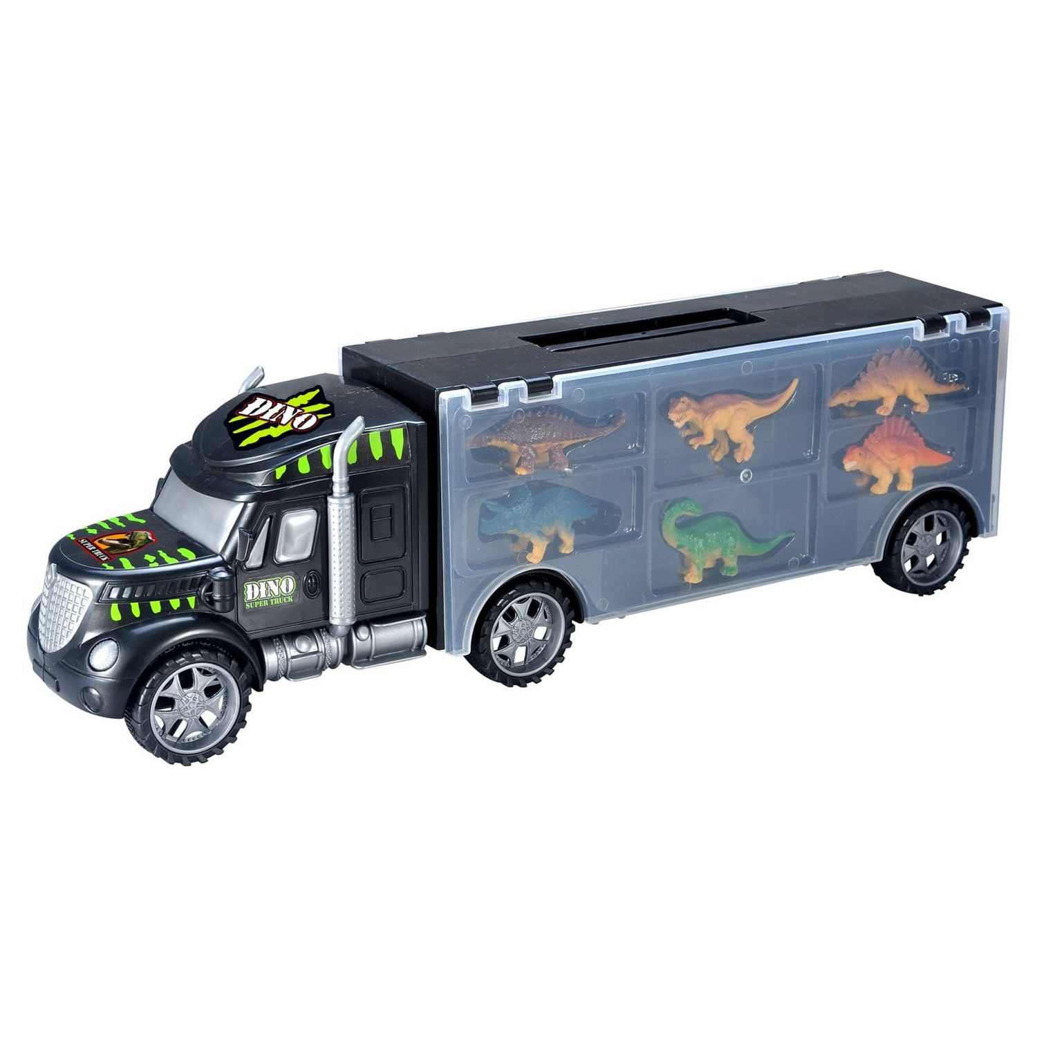 TOYVELT / Dinosaur Toys for Kids 3-5 - Dinosaur Truck Carrier Toy with 15 Dinosaur - image 2 of 5