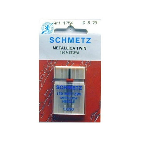 UPC: 0036346317540 | Schmetz Needle Twin Metallica Size 90/3.0