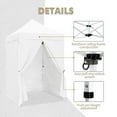 thumbnail image 3 of EAGLE PEAK 5 x 5 ft Straight Leg Outdoor Portable Canopy Tent with 4 Removable Sunwall,White, 3 of 9