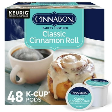 Classic Cinnamon Roll Keurig Single-Serve K-Cup Pods, Light Roast Coffee, 48 Count