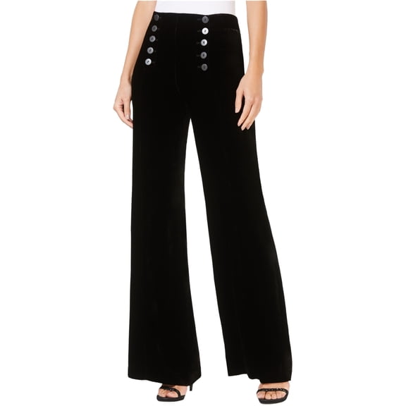 Nanette Lepore Womens Sailor Casual Wide Leg Pants, Black, 6