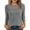 A01_Gray, variant on Womens 3/4 Sleeve Shirts Plain Classic Light Warm Thermal Blouses Crew Neck Tops Ultra Soft Textured Pullover Sweater Blouses Spring Outfits 2025 Pullover Fall Winter Clothes