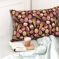 thumbnail image 4 of Pofeuu Ice Cream Cake Print Polyester Microfiber Plush Pillowcases, Super Soft and Cozy Pillow Case Covers with Envelop Closure（Pillow core not included）-16"x24", 4 of 6