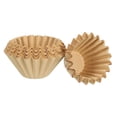 thumbnail image 1 of Filtros de café en cesta Uxcell, paquete de 50, para 1 a 2 tazas, filtro de papel B01, 6.1x1.8 pulgadas, para cafeteras de goteo desechables, 1 of 6