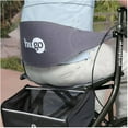 thumbnail image 3 of Hugo Explore Side-Fold Rollator Walker with Seat, Backrest and Folding Basket, Pearl Blk, 3 of 5