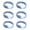 White, variant on 6pcs LED Light Bracelets for Kids Teens and Adults Party Wear Wrist Accessories