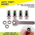 thumbnail image 1 of Tire Pressure Monitoring Cap, Gas Cap, Stainless Steel Construction, Durable Rubber Grip, For Vehicles, Detects Pressure, Automotive Safety Accessory, Weather-Resistant Design Akmoler Marked Down, 1 of 2