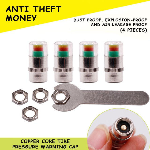 Daily Qaailabf Car Tire Cap Tire Pressure Monitoring Cap Pressure Detection Gas Cap