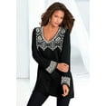 thumbnail image 2 of Roaman's Women's Plus Size Fit And Flare Tunic Sweater, 2 of 3