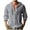 Gray, variant on Mens Shirts Casual Solid Round-Neck Blouse Long Sleeve Hooded Button Shirts Light Summer Shirts Plus Size for Men Size 4-18