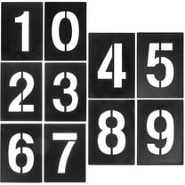 Digital Template Number Stencil Stencils 0-9 Home Décor Forniture Decor Mold Numbers 6 Inch