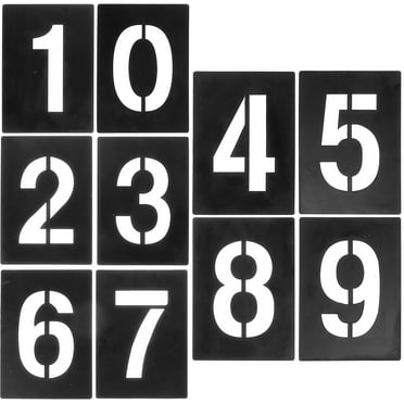 Digital Template Number Stencil Stencils 0-9 Home Décor Forniture Decor Mold Numbers 6 Inch