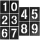 thumbnail image 4 of 1 juego de plantillas de números del 0 al 9 para direcciones. Plantillas de números para pintar sobre madera., 4 of 7