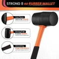 thumbnail image 5 of 25mm Small Rubber Mallet Hammer  Rubber Hammer with Non-Slip Grip and Dual Heads (Polyurethane & PVC) for Craft, Tile, Jewelry, and Furniture Assembly, 5 of 8