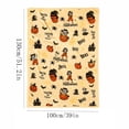 thumbnail image 3 of 51*39IN Halloween Flannel Throw Blanket, Soft Cozy Lightweight Pumpkin Bat Ghost Print Fleece Blanket, Machine Washable Fall Holiday Decor Blanket for Sofa Couch Bed Party,E, 3 of 6