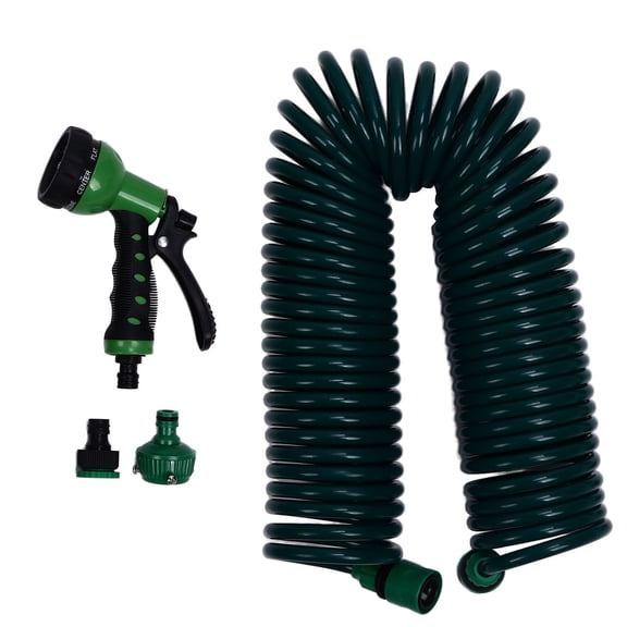 Kitchenware Coil Garden Water Hose, 15m/49.2ft Car Wash Spring Hose   for Watering Plants