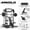 Power Cage - Black/Home Gym Package(230LB Black Plates), variant on Mikolo Power Cage, Squat Rack With Dual Pulley Cable Crossover System, Multifunction Free Weight Home Gym Workout Machine with Weight Bench and Barbell and 230LB Weight Plates