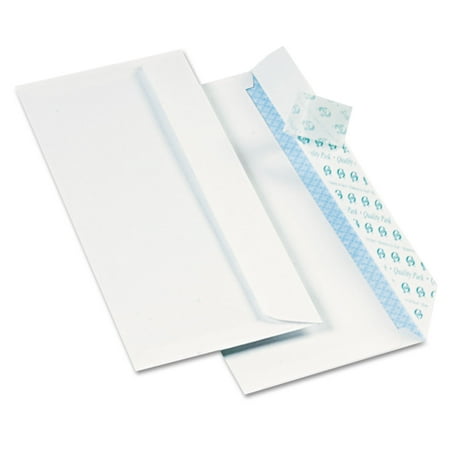 Quality Park Redi Strip Security Tinted Envelope, #10, 4 1/8 x 9 1/2, White, 1000/Box
