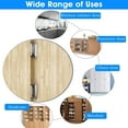 thumbnail image 4 of BUZIFU 6pcs Cabinet Door Hinges Self Closing Overlay Flush Cabinet Hinge Heavy Duty Cupboard Hinges Replacement Ball Bearing Mute, Inset Hinges with Screws for Home Decorative, 4 of 7