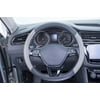Auto Drive 1PC Steering Wheel Cover Complete Black/Gray - Universal Fit