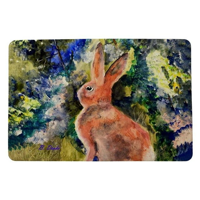 Betsydrake DM1174 18 x 26 in. Cottontail Rabbit Door Mat