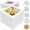 10x10x8in, variant on 15 Pcs Cake Boxes, 12x12x8 Inches Tall Cake Boxes with Window, White Square Cheesecake Bakery Boxes, Large Cardboard Cake Baking Boxes with 90 Stickers for Cakes, Pies, Wedding, Birthday Party