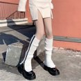 thumbnail image 1 of Calcetines de lana para niñas, otoño e invierno, largos, para mujer, con cremallera, cálidos, de color sólido, para todo tipo de combinaciones, 1 of 5