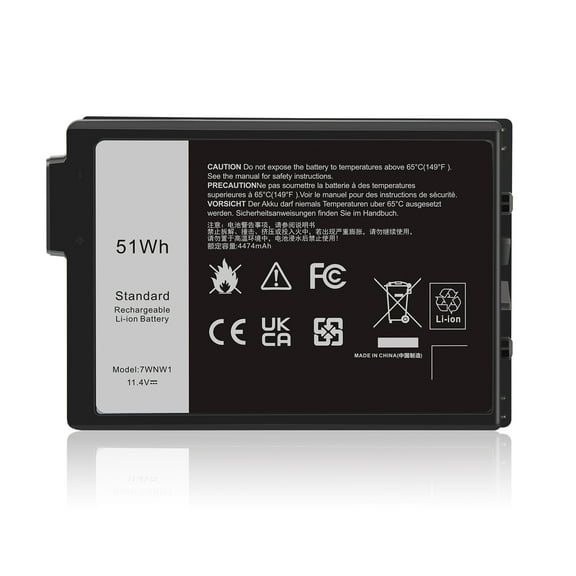 7WNW1 Laptop Battery Compatible with Dell Latitude 5424 5420 7424 Rugged Extreme P85G P86G P137G P137G001 P137G002 P85G001 P86G001 Series DMF8C GK3D3 6NNCF DP3KF DMF0C 07WNW1 451-BCHV