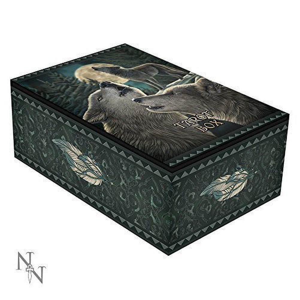 HOWLING MOON WOLF SONG FOREST TAROT BOOK BOX BY LISA PARKER - image 2 of 2